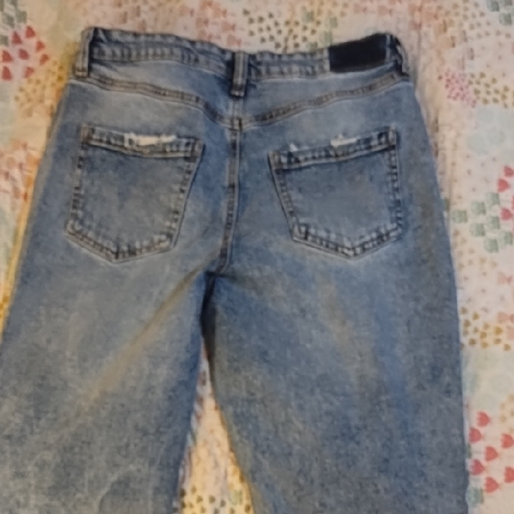 Distressed Blue Jeans - Picture 2 of 2